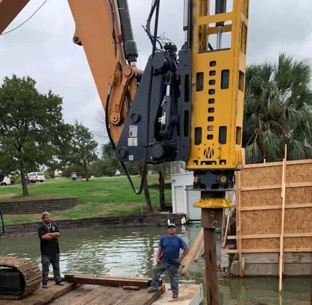 hydraulic breakers piling